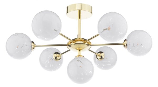 Dar Lighting glamour modern mennyezeti lámpa cohen csiszolt arany darcoh3435-17