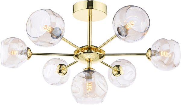 Dar Lighting glamour modern mennyezeti lámpa cohen pezsgő csiszolt arany darcoh3435-16