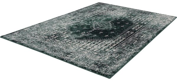 Petróleumkék gyapjú szőnyeg 133x180 cm Eve – Agnella