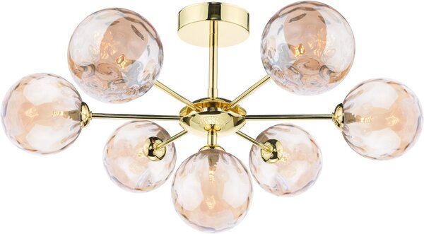 Dar Lighting glamour modern mennyezeti lámpa cohen pezsgő csiszolt arany darcoh3435-11