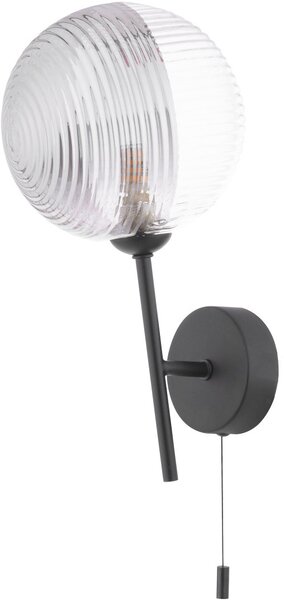 Dar Lighting modern fali lámpa cohen matt fekete darcoh0722-19