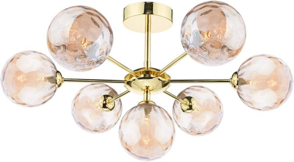 Dar Lighting glamour modern mennyezeti lámpa cohen pezsgő csiszolt arany darcoh3435-11