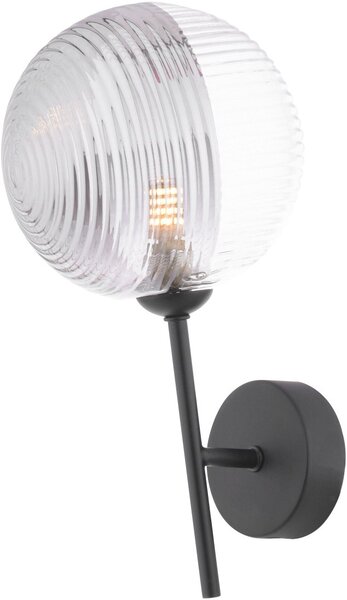 Dar Lighting modern fali lámpa cohen matt fekete darcoh0722-19