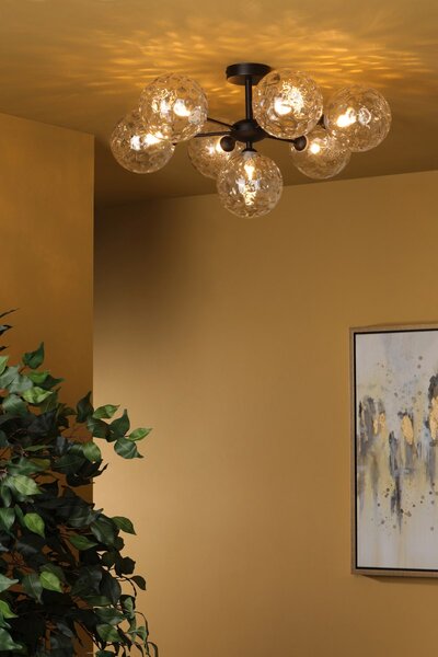 Dar Lighting modern mennyezeti lámpa cohen matt fekete darcoh3422-12