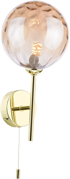 Dar Lighting modern fali lámpa cohen pezsgő csiszolt arany darcoh0735-11