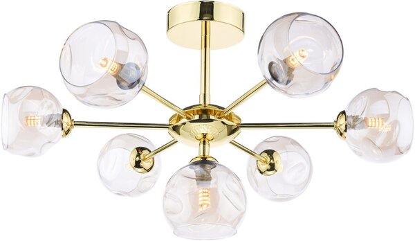 Dar Lighting glamour modern mennyezeti lámpa cohen pezsgő csiszolt arany darcoh3435-16