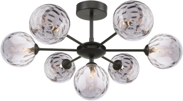 Dar Lighting modern mennyezeti lámpa cohen matt fekete darcoh3422-10