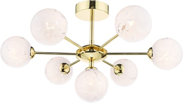 Dar Lighting glamour modern mennyezeti lámpa cohen csiszolt arany darcoh3435-17