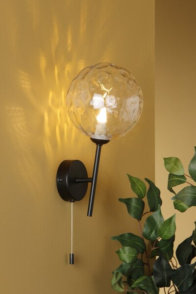 Dar Lighting modern fali lámpa cohen matt fekete darcoh0722-12