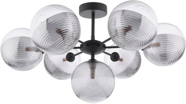 Dar Lighting modern mennyezeti lámpa cohen matt fekete darcoh3422-19