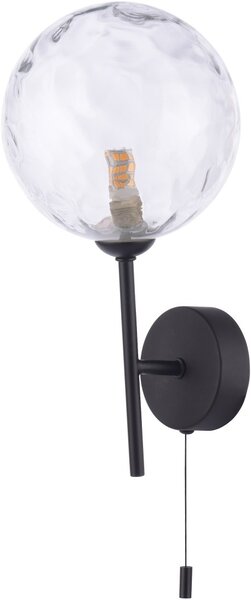 Dar Lighting modern fali lámpa cohen matt fekete darcoh0722-12