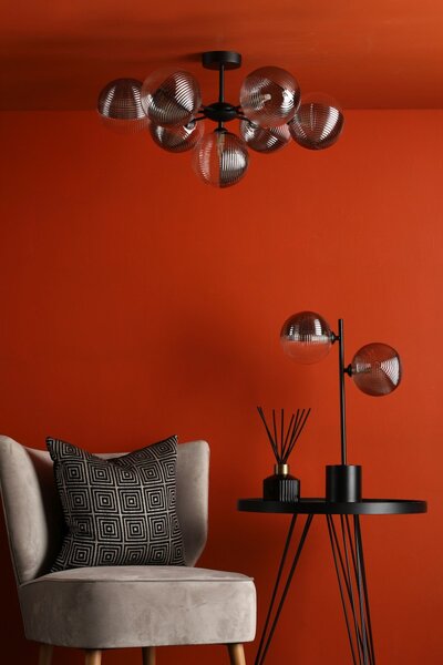 Dar Lighting modern mennyezeti lámpa cohen matt fekete darcoh3422-19
