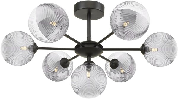 Dar Lighting modern mennyezeti lámpa cohen matt fekete darcoh3422-19