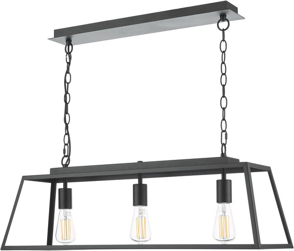 Dar Lighting loft függeszték claudia matt fekete darcla0322