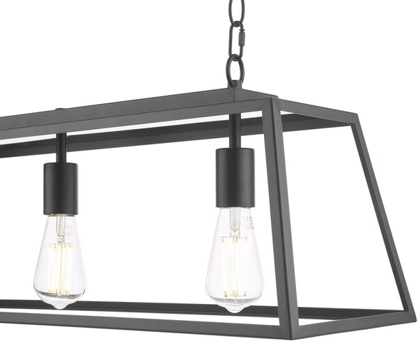 Dar Lighting loft függeszték claudia matt fekete darcla0322
