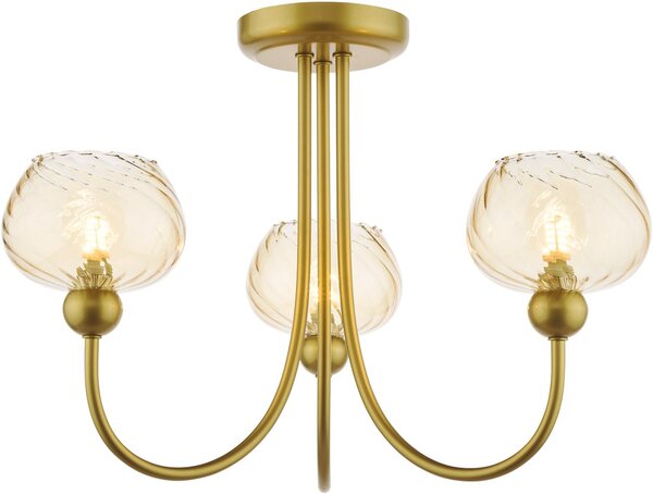 Dar Lighting modern mennyezeti lámpa cognac pezsgő arany darcog0335