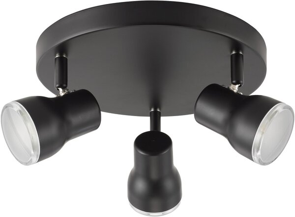 Dar Lighting modern spot lámpa clint matt fekete darcli7622