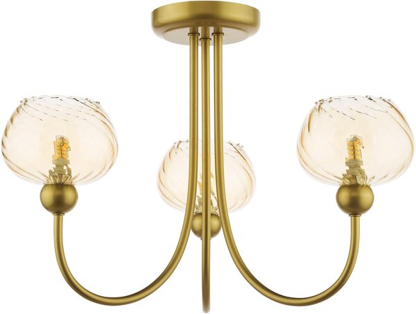 Dar Lighting modern mennyezeti lámpa cognac pezsgő arany darcog0335