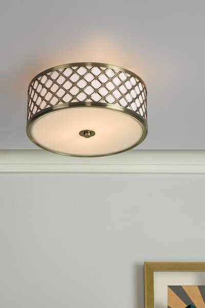 Dar Lighting glamour modern mennyezeti lámpa civic antik sárgaréz darciv5275