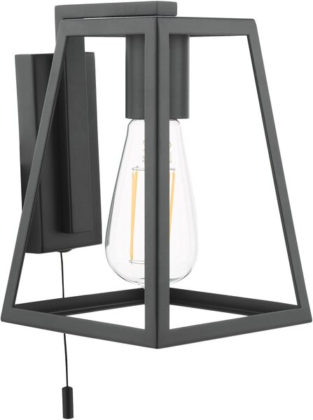 Dar Lighting loft fali lámpa claudia matt fekete darcla0722