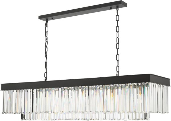 Dar Lighting glamour kristály modern függeszték celeus matt fekete darcel6422
