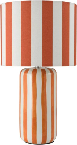 Dar Lighting modern asztali lámpa cicada csiszolt króm narancs darcic4211