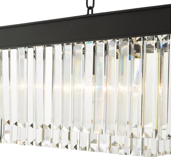 Dar Lighting glamour kristály modern függeszték celeus matt fekete darcel6422