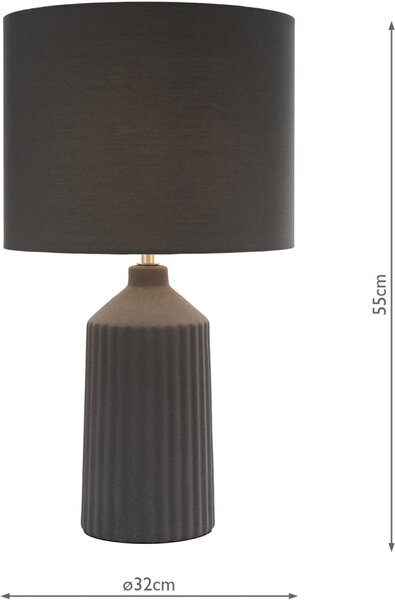 Dar Lighting modern asztali lámpa chloris szürke darchl4339
