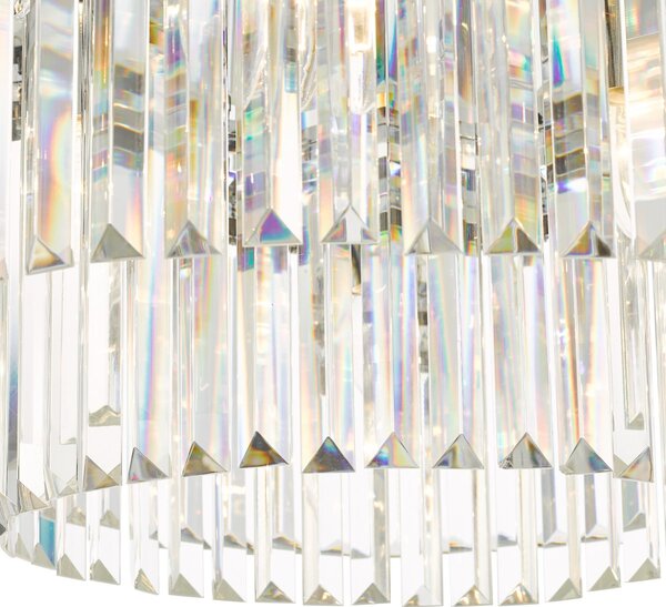 Dar Lighting glamour kristály modern mennyezeti lámpa celeus matt fekete darcel4822