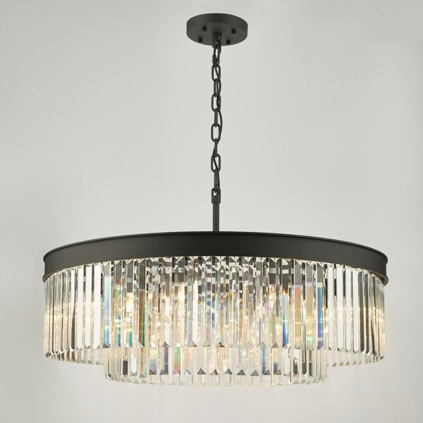 Dar Lighting glamour kristály modern függeszték celeus matt fekete darcel0822