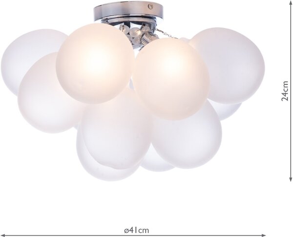 Dar Lighting modern mennyezeti lámpa bubbles fehér darbub5202