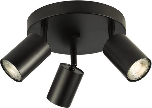 Dar Lighting modern spot lámpa cawley matt fekete darcaw7622