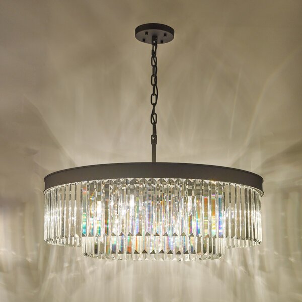 Dar Lighting glamour kristály modern függeszték celeus matt fekete darcel0822