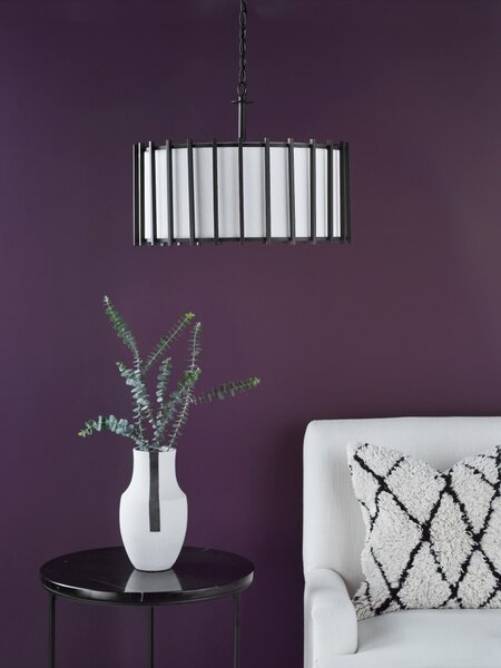 Dar Lighting modern függeszték cagliari matt fekete elefántcsont darcag0422