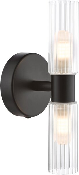 Dar Lighting modern fürdőszobai lámpa bolton matt fekete darbol0922
