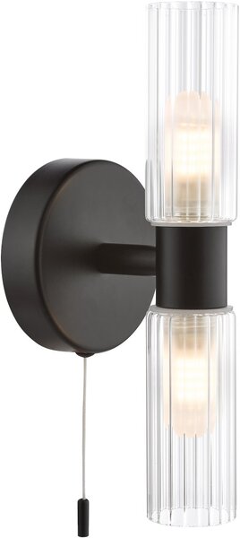 Dar Lighting modern fürdőszobai lámpa bolton matt fekete darbol0922