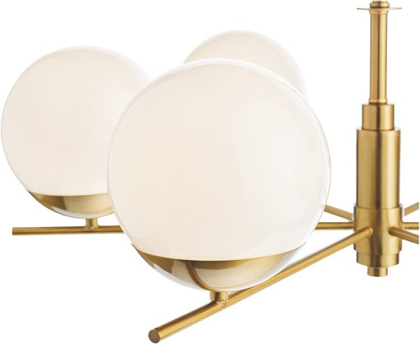 Dar Lighting glamour modern csillár bombazine fehér sárgaréz darbom0635