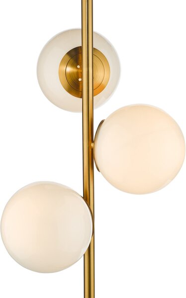 Dar Lighting modern állólámpa bombazine fehér sárgaréz darbom4935