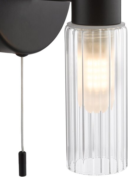 Dar Lighting modern fürdőszobai lámpa bolton matt fekete darbol0922