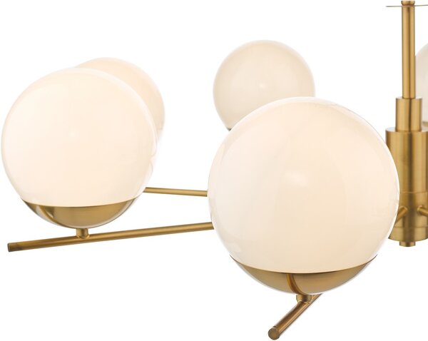 Dar Lighting glamour modern csillár bombazine fehér sárgaréz darbom0835