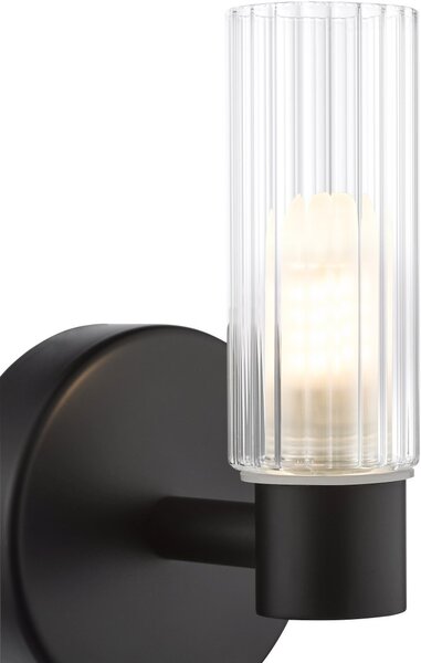 Dar Lighting modern fürdőszobai lámpa bolton matt fekete darbol0722