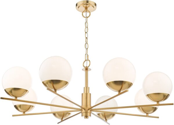 Dar Lighting glamour modern csillár bombazine fehér sárgaréz darbom0835