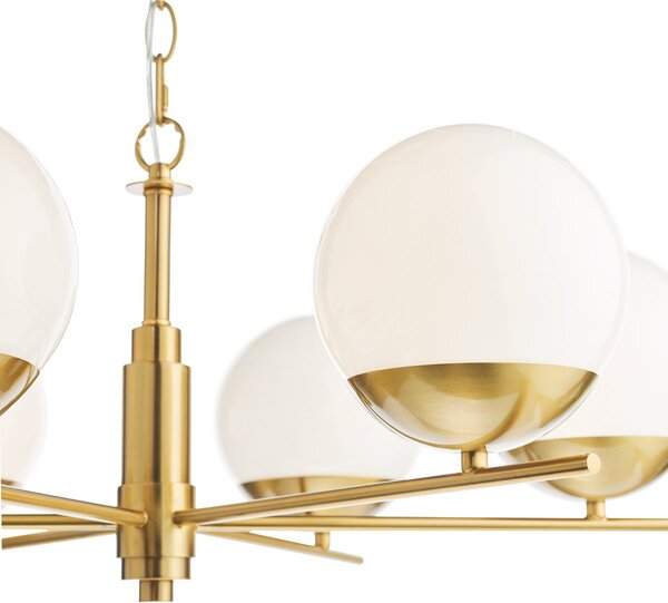 Dar Lighting glamour modern csillár bombazine fehér sárgaréz darbom0635