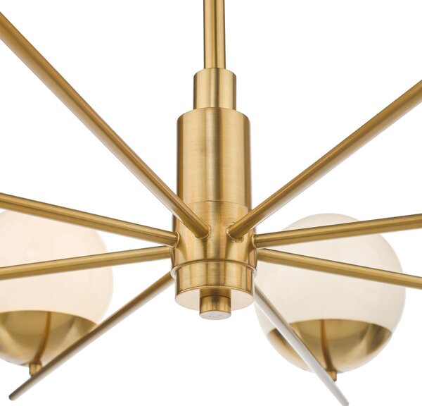 Dar Lighting glamour modern csillár bombazine fehér sárgaréz darbom0835