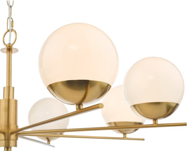 Dar Lighting glamour modern csillár bombazine fehér sárgaréz darbom0835