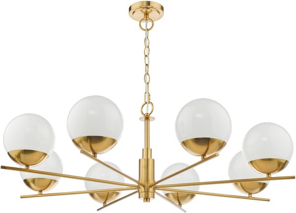 Dar Lighting glamour modern csillár bombazine fehér sárgaréz darbom0835