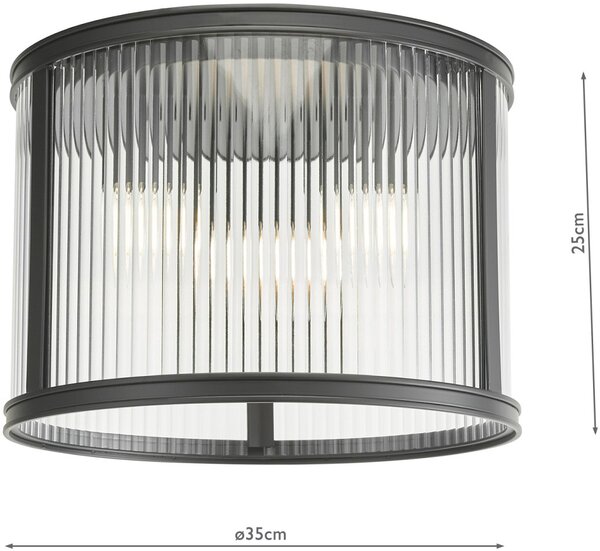 Dar Lighting modern mennyezeti lámpa bianka matt fekete darbia5322