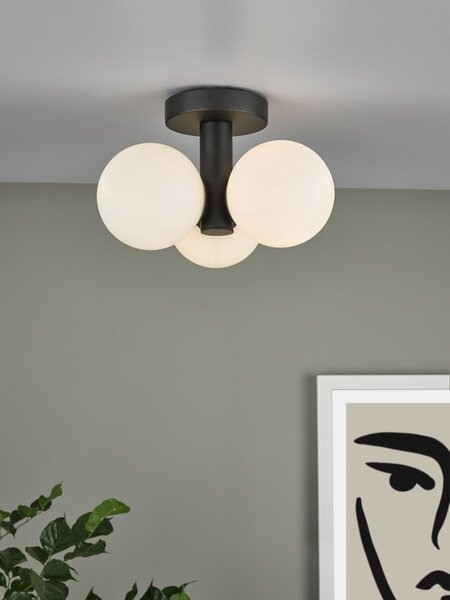 Dar Lighting modern mennyezeti lámpa blake matt fekete darbla5322