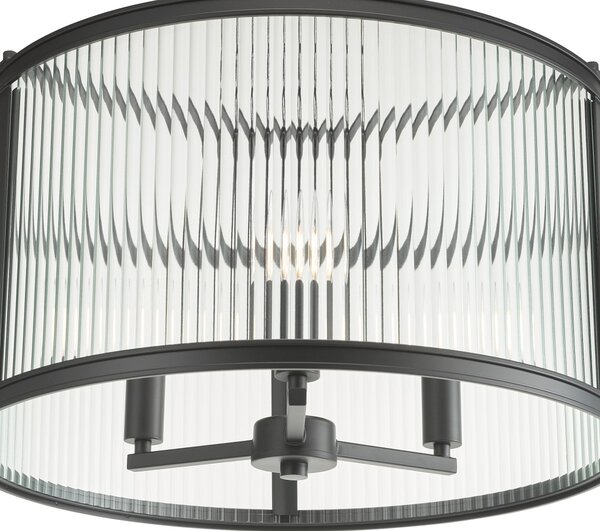 Dar Lighting glamour modern függeszték bianka matt fekete darbia0322