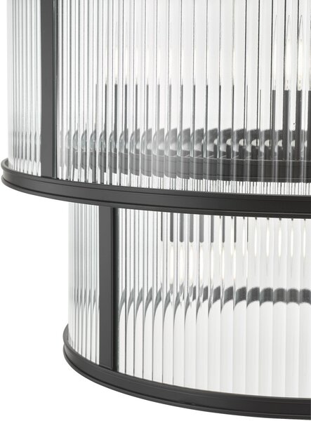 Dar Lighting glamour modern függeszték bianka matt fekete darbia0622
